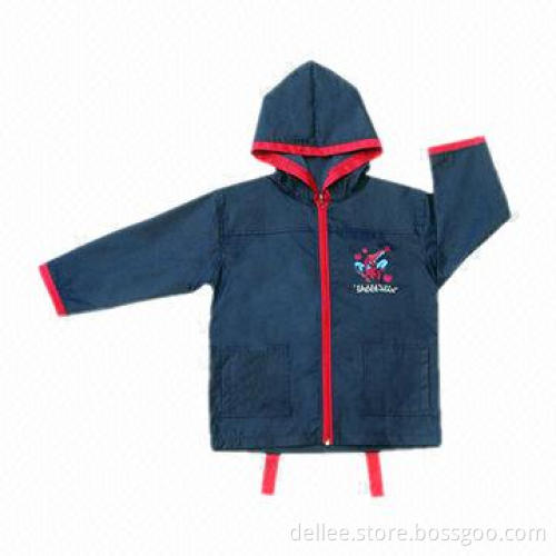 Children's Raincoat, Pongee with PVC Coated, Cute, Warm, Fashionable Design, Durable